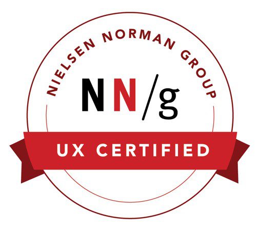 Nielsen Norman Group UX Certified logo.